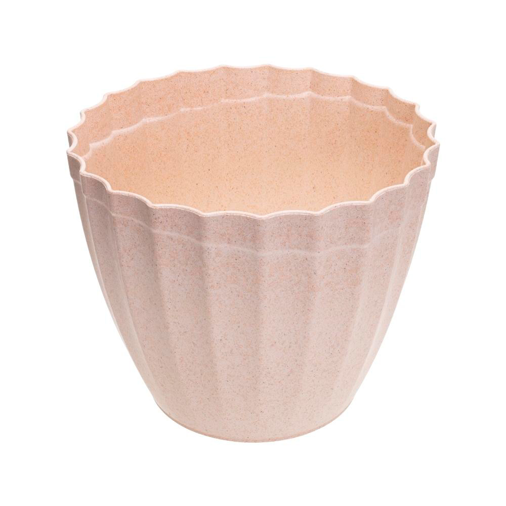 Vaso Evo Plissado Marfim