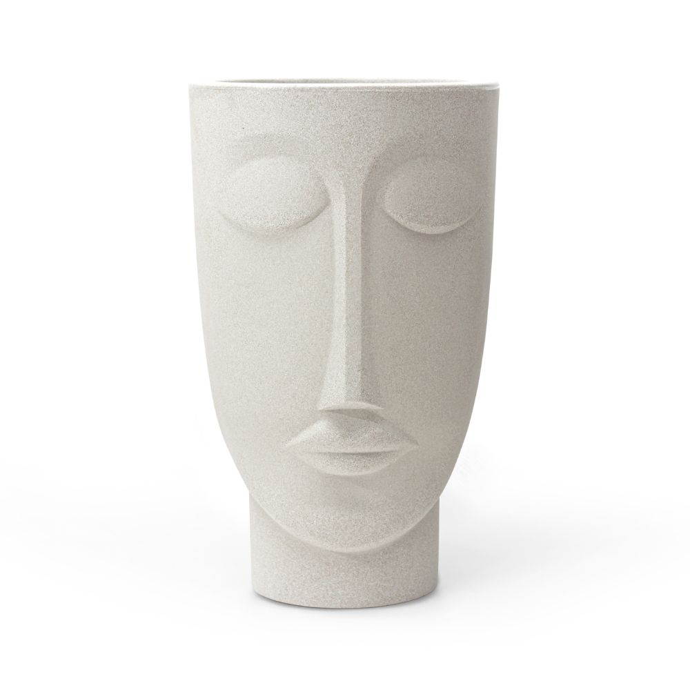 Vaso Faces Homem Nutriplan Cor Cimento