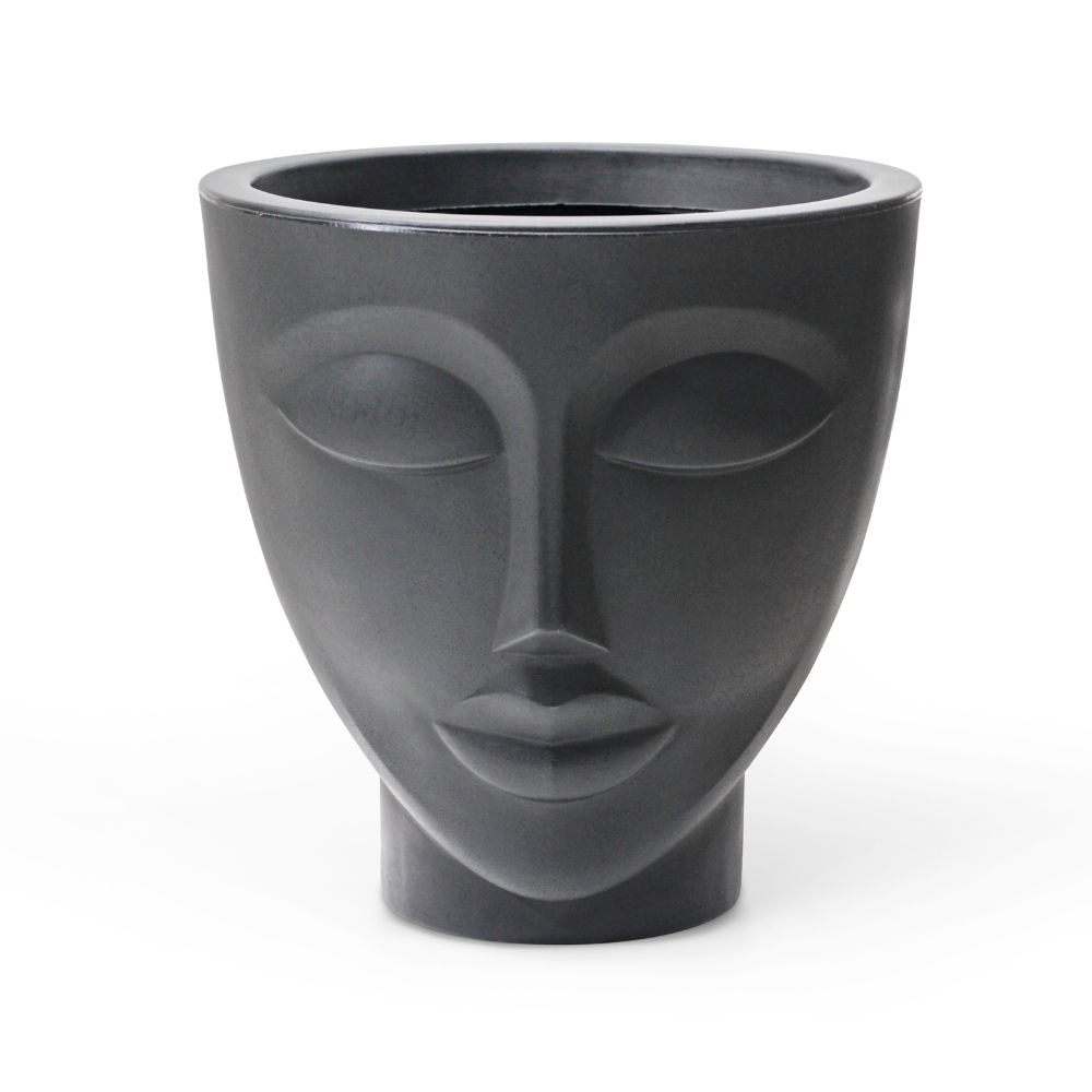 Vaso Faces Mulher Nutriplan Cor Preta para Ambientes