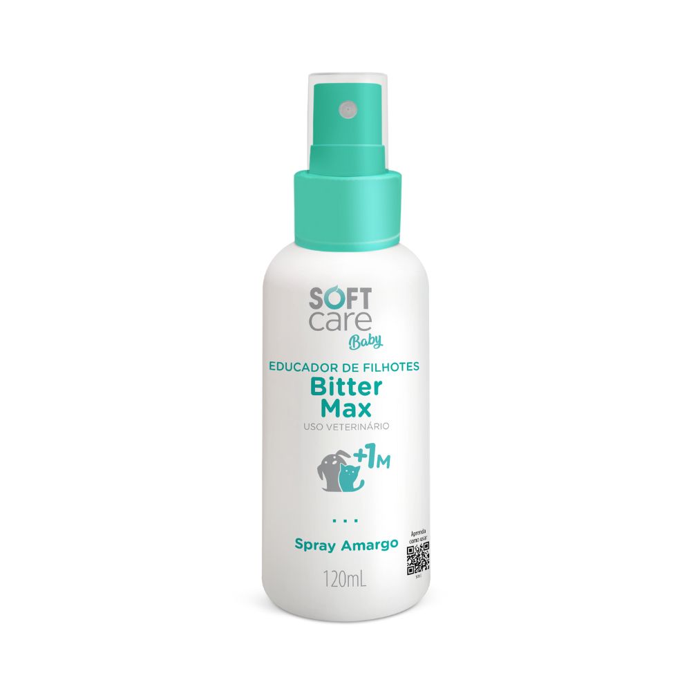 Educador Soft Care Baby Bitter Max para Cães e Gatos Filhotes 120ml