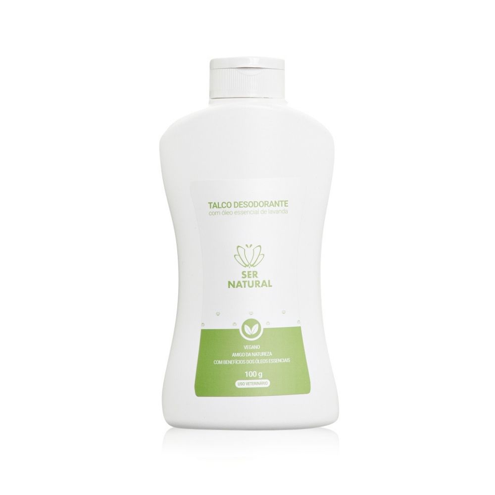 Talco Desodorante Ser Natural para Cães e Gatos 100g