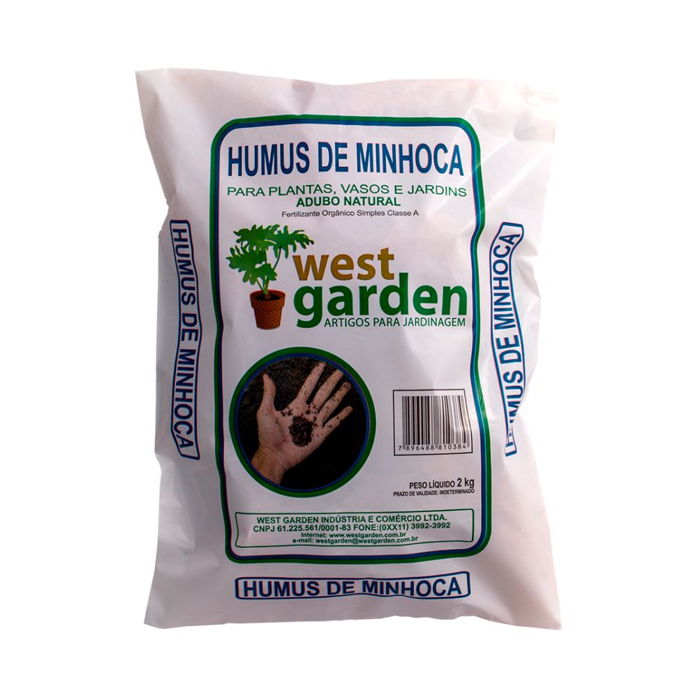 Humus de Minhoca West Garden 2kg