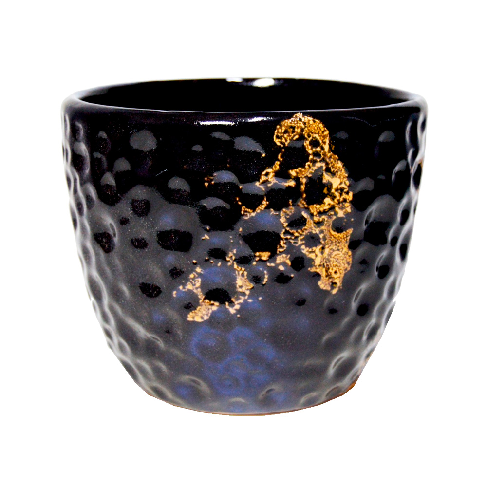 Vaso Floral Atlanta Cerâmica Seleta Preto