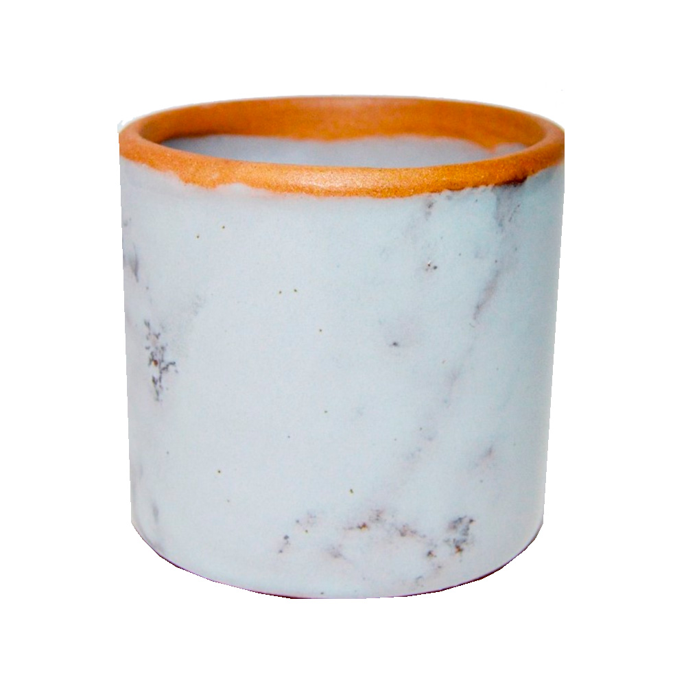 Vaso Floral Atlanta Cerâmica Tubo Branco