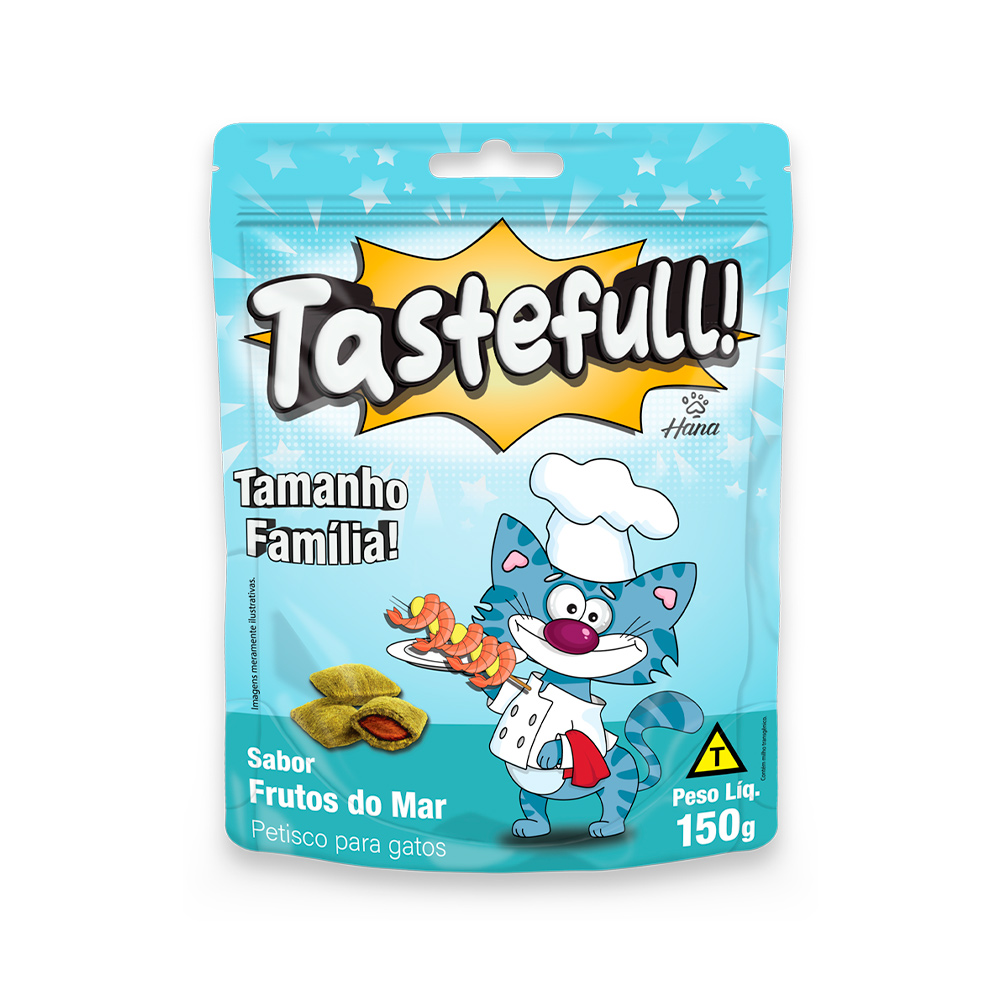 Petisco Hana Tastefull Frutos do Mar para Gatos Adultos