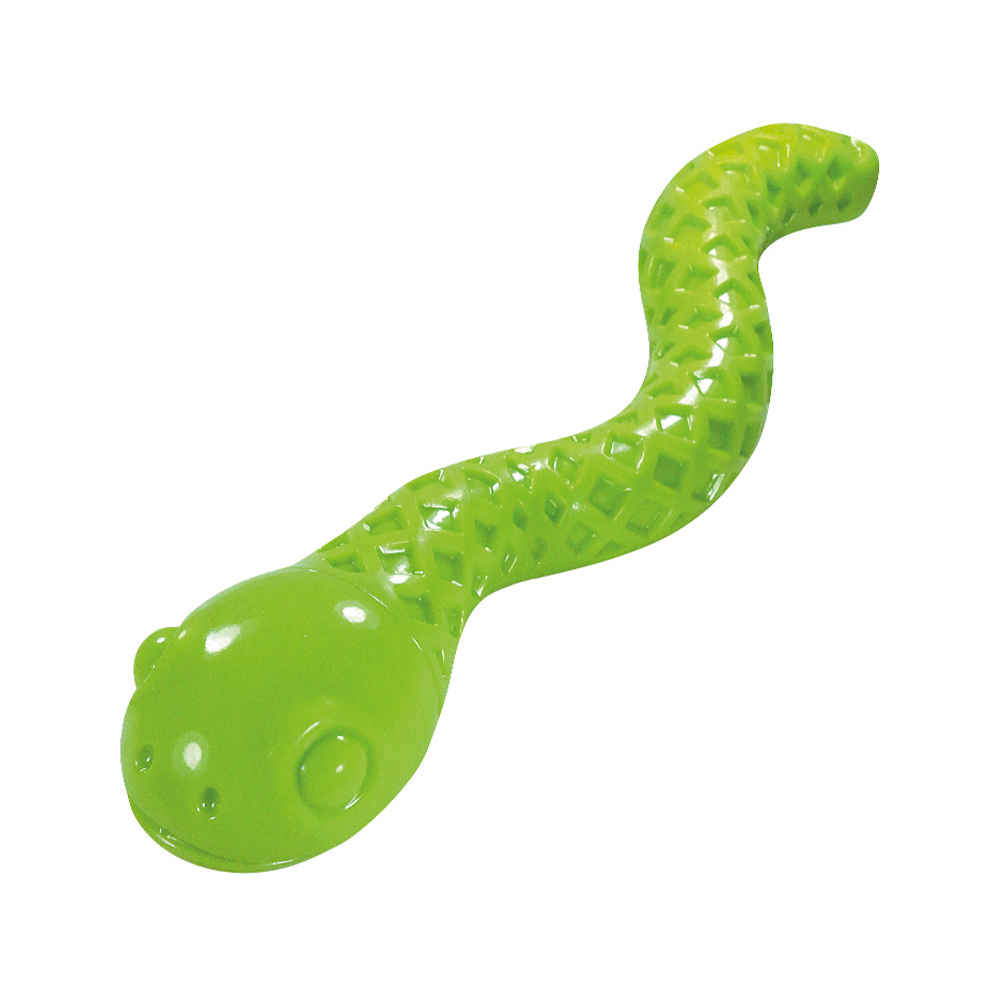 Brinquedo Jambo TPR Sound Cobra Verde para Cães
