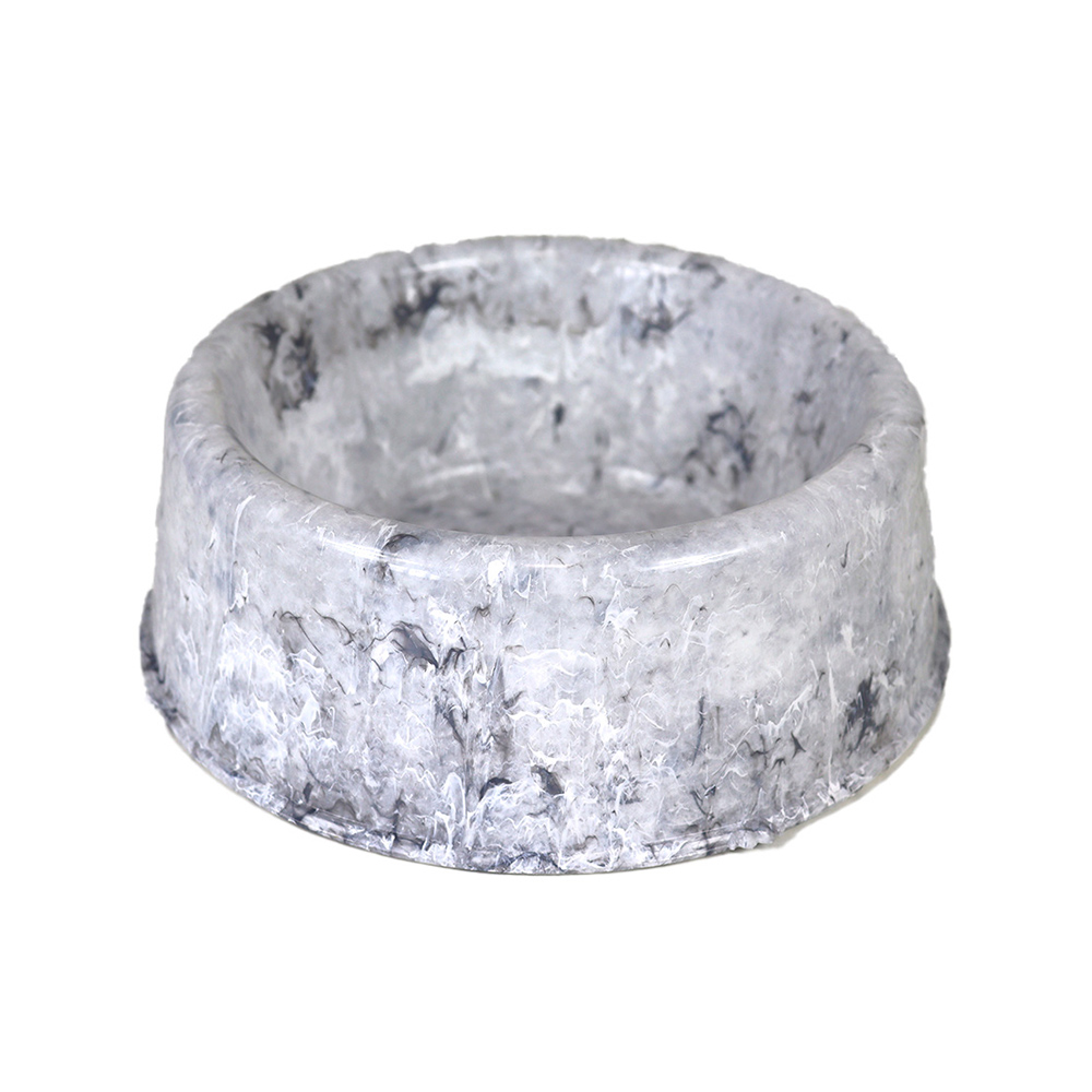 Comedouro Pet Injet Plástico Patinha Mármore Carrara para Cães