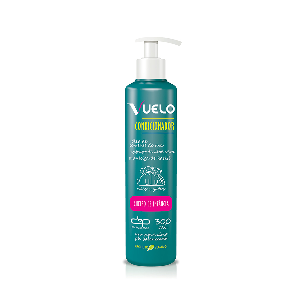 Condicionador Vuelo Cheiro de Infância para Cães e Gatos 300ml