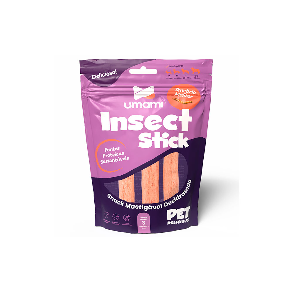 Osso Umami Insect Stick para Cães 3 Unidades