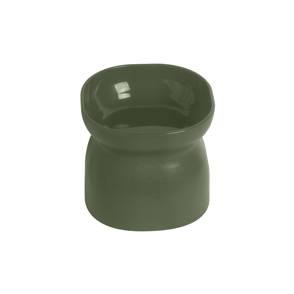 Comedouro ou Bebedouro Pet Games Ergonocat Verde Musgo