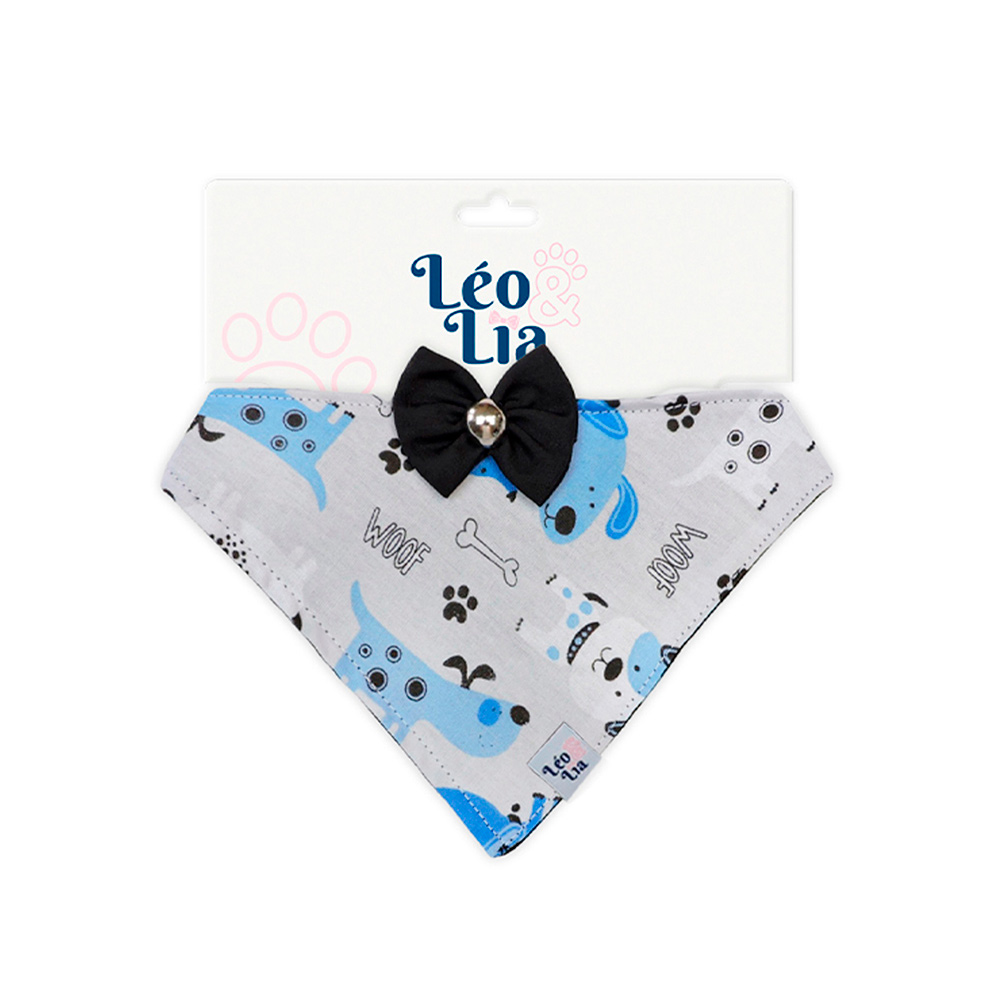 Bandana Leo e Lia Pet Jeans para Cães e Gatos