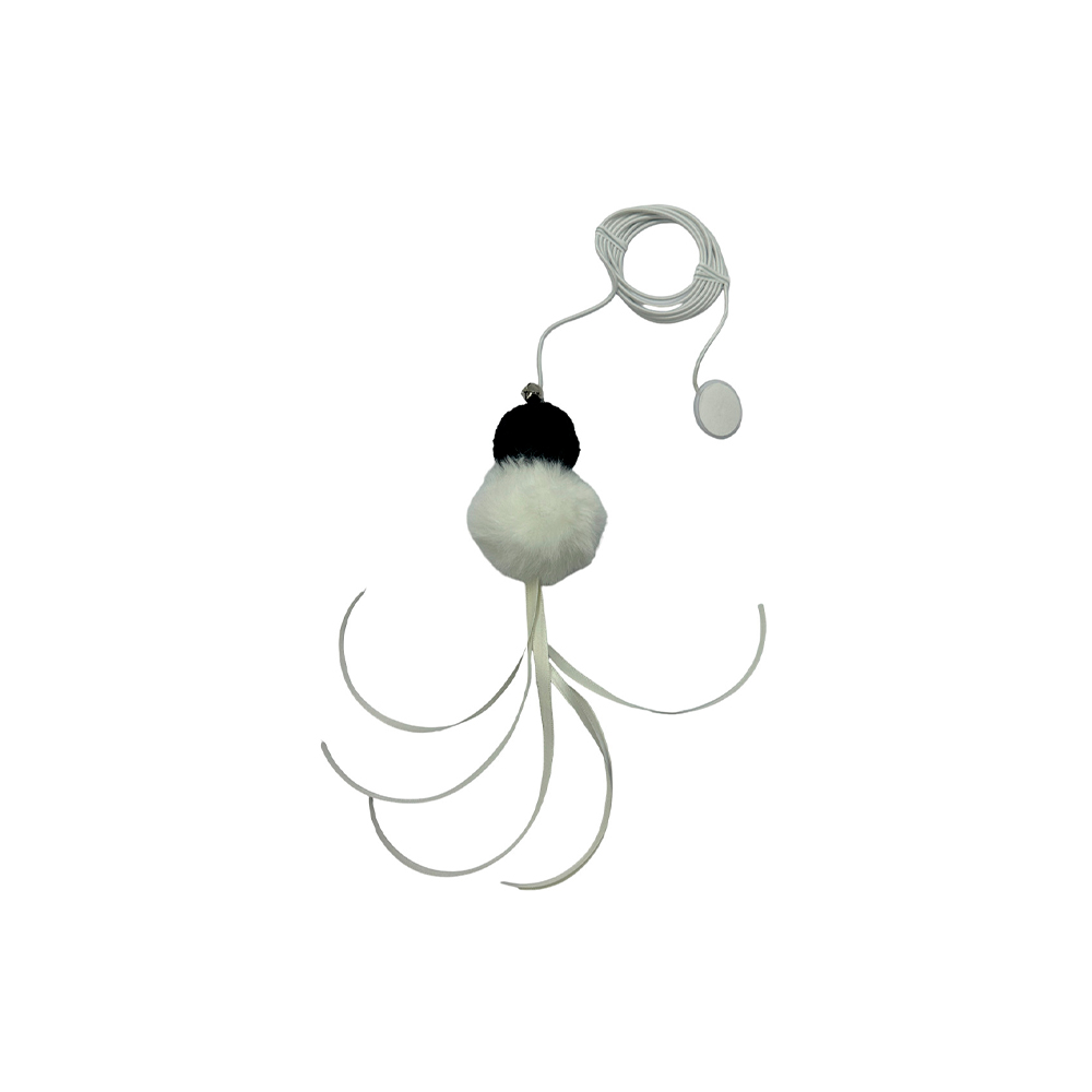 Brinquedo Mabuu Interativo Para Gatos Pompom Preta