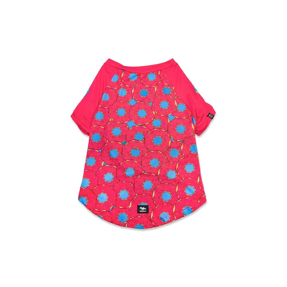 Roupa Dognerd Donuts Rosa com UV50 para Cães