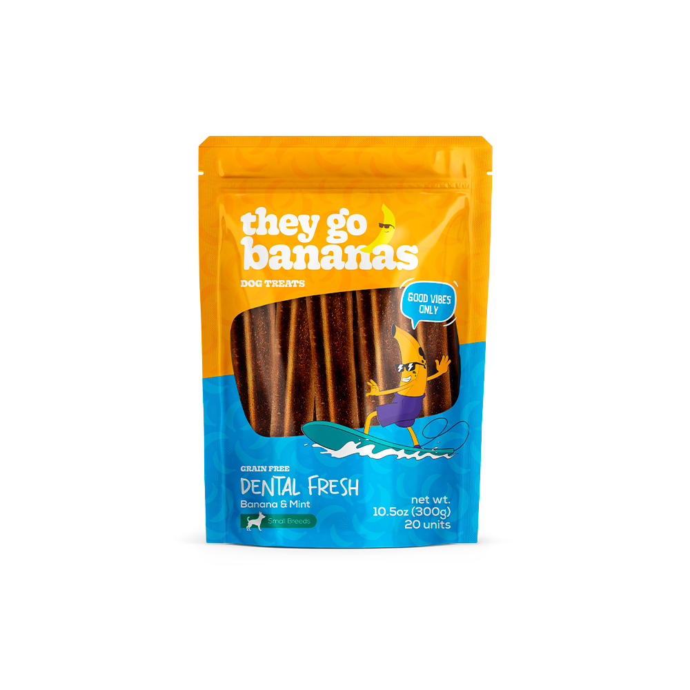 Snack They Go Bananas Dental Fresh para Cães 300 g