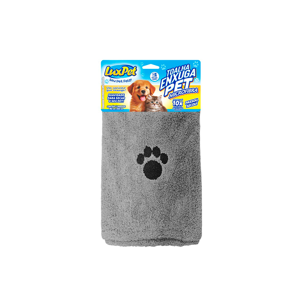 Toalha LuxPet Microfibra para Cães e Gatos