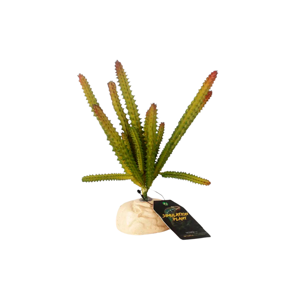 Planta Nomoypet Drosera de Plástico NFF-32 Verde e Bege para Répteis