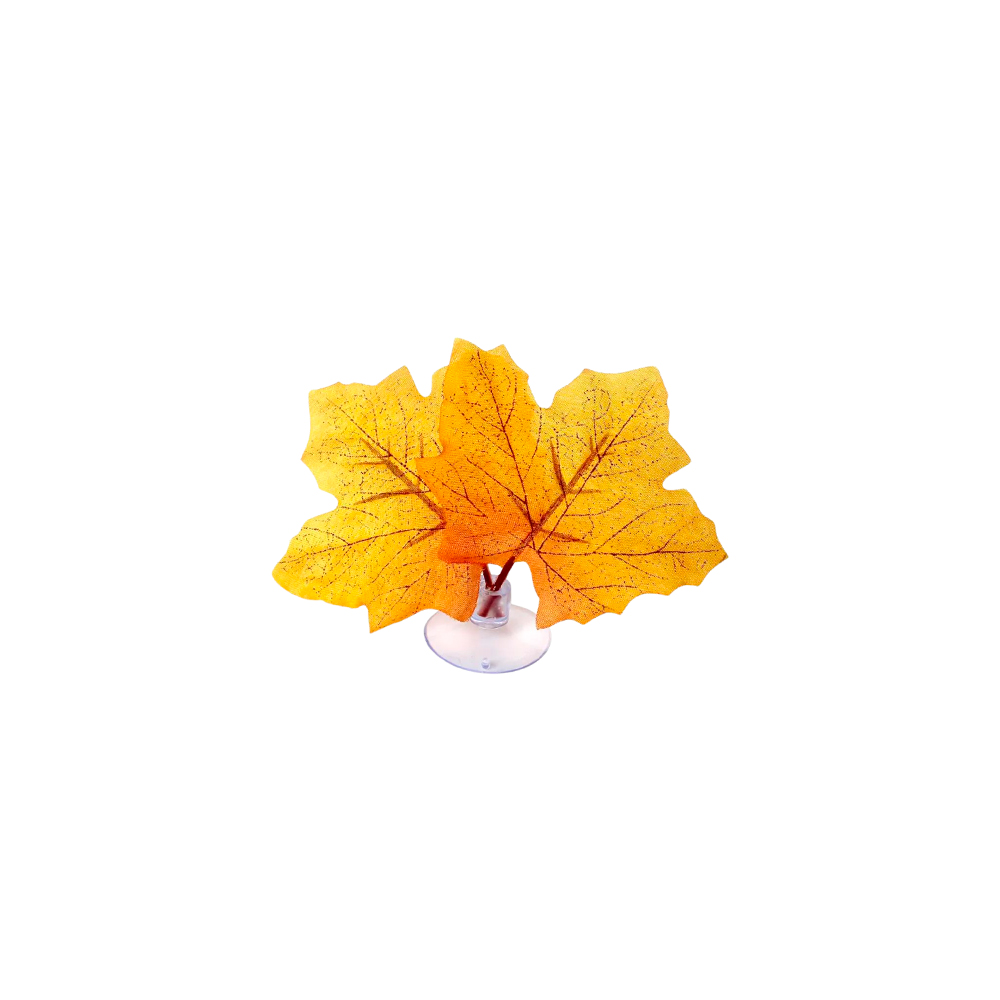 Planta Nomoypet Mini Maple de Plástico com Ventosa Amarela para Répteis