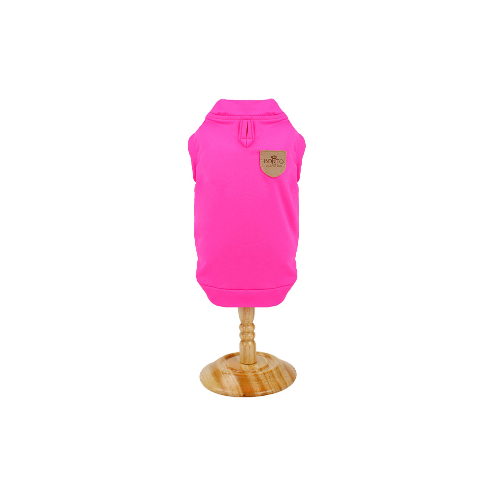 Regata Bonito pra Cachorro com Proteção UV Rosa Fluorescente para Cães