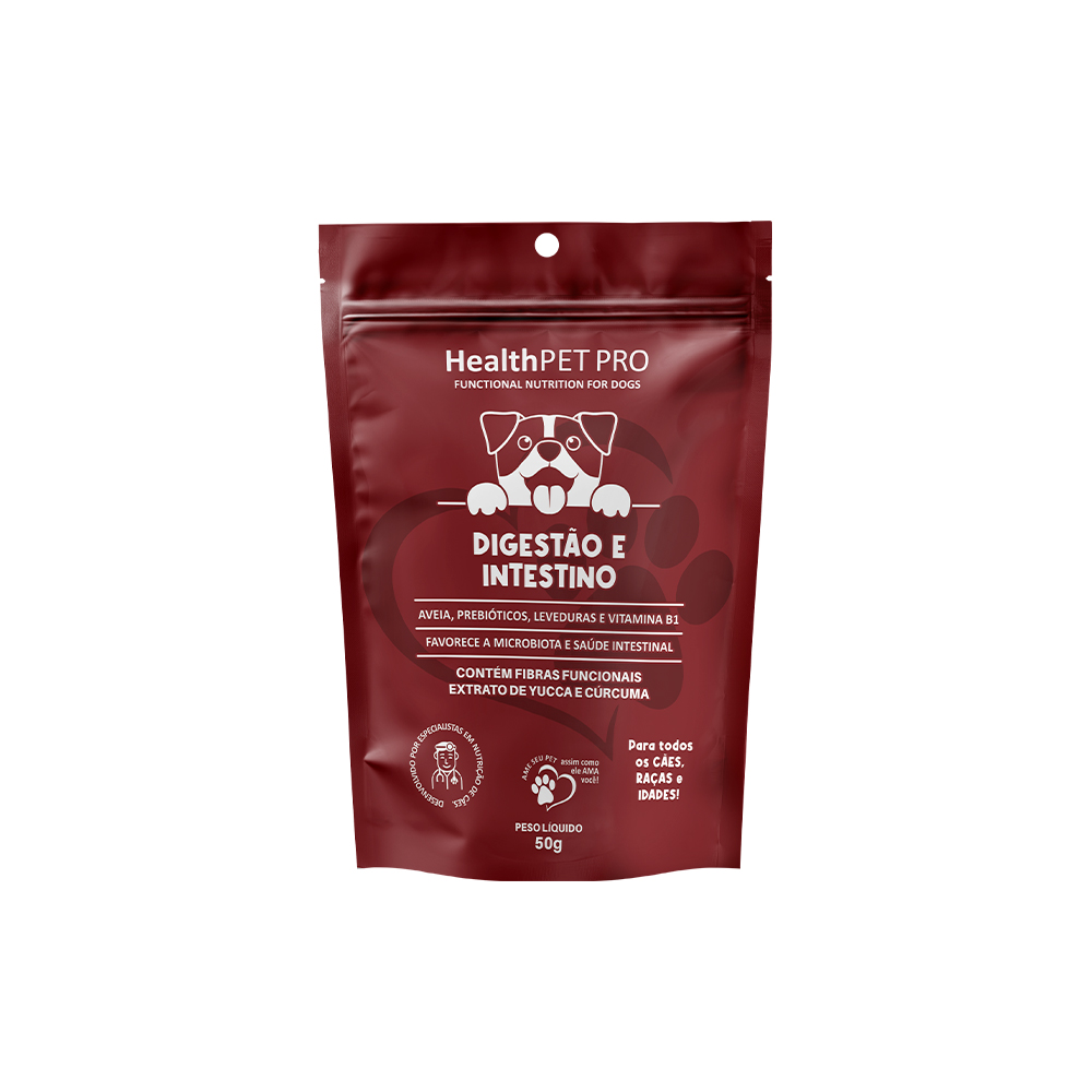 Biscoito HealthPet Pró Digestão e Intestino para Cães 50 g