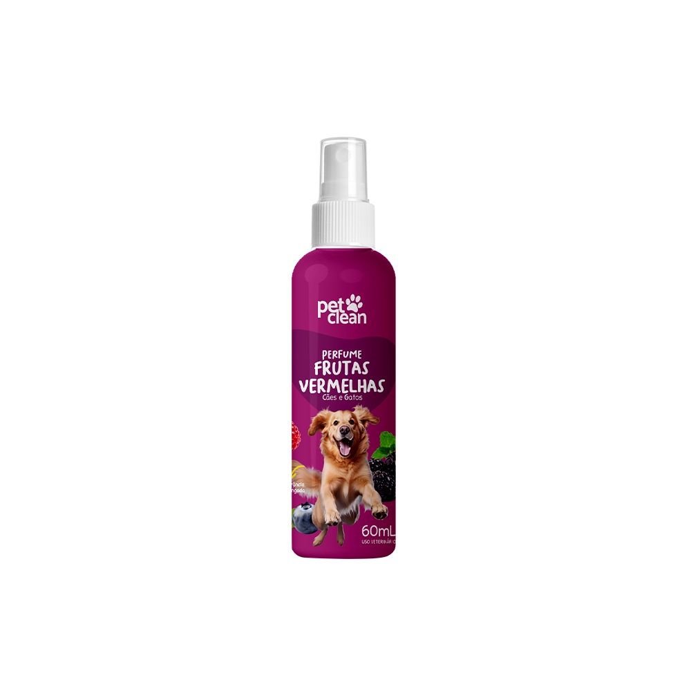 Perfume Pet Clean Frutas Vermelhas para Cães 60ml