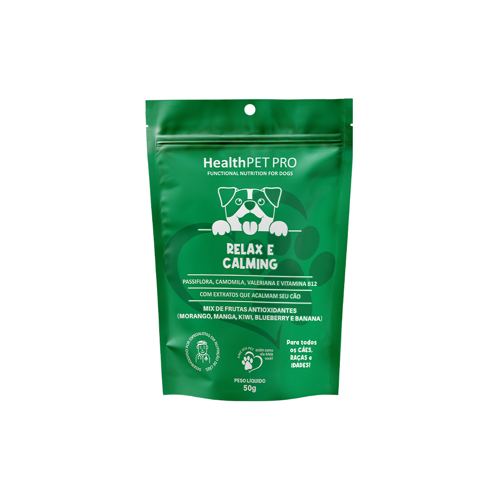 Biscoito HealthPet Pro Relax e Calming para Cães 50 g
