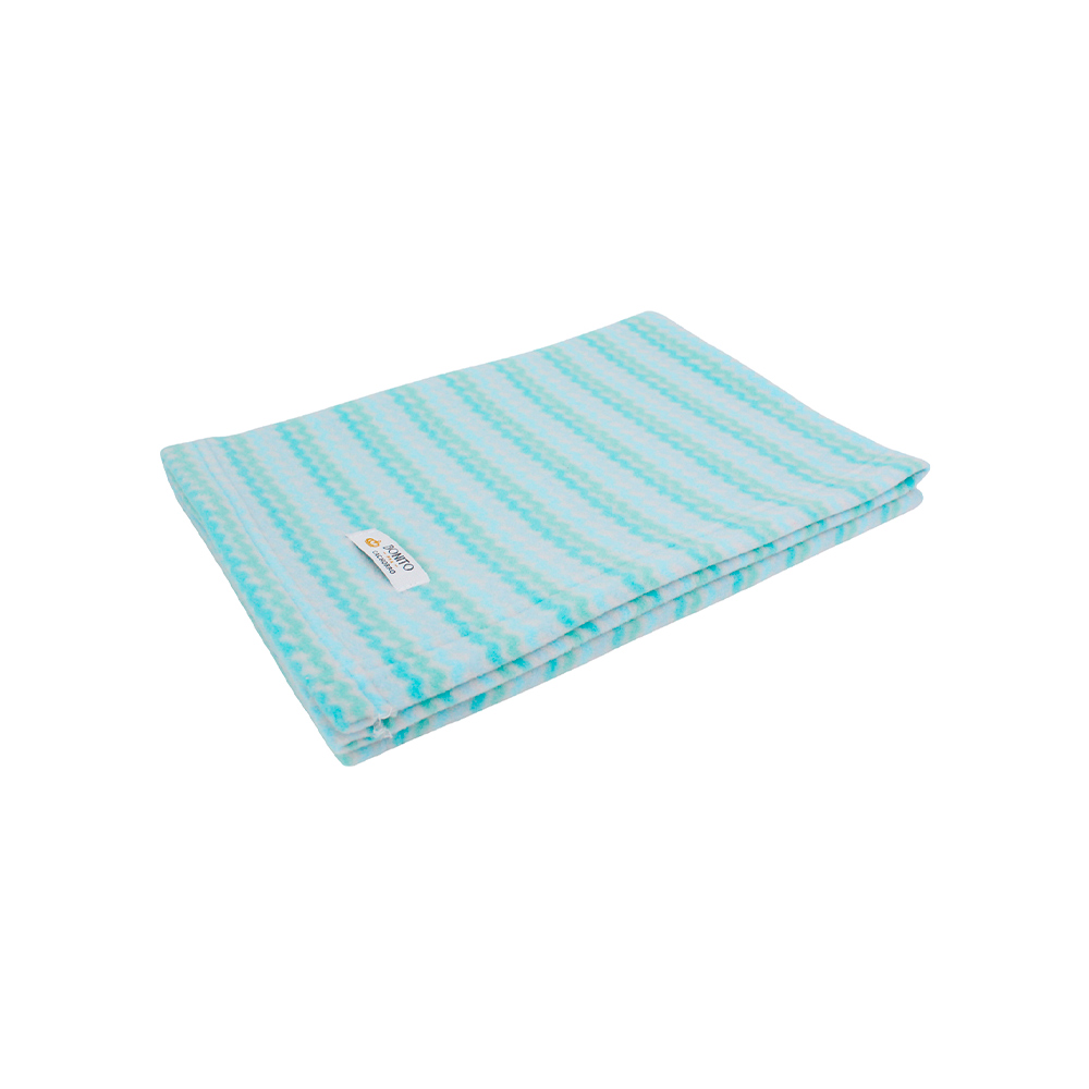 Manta Bonito pra Cachorro Soft Listra Azul para Cães e Gatos