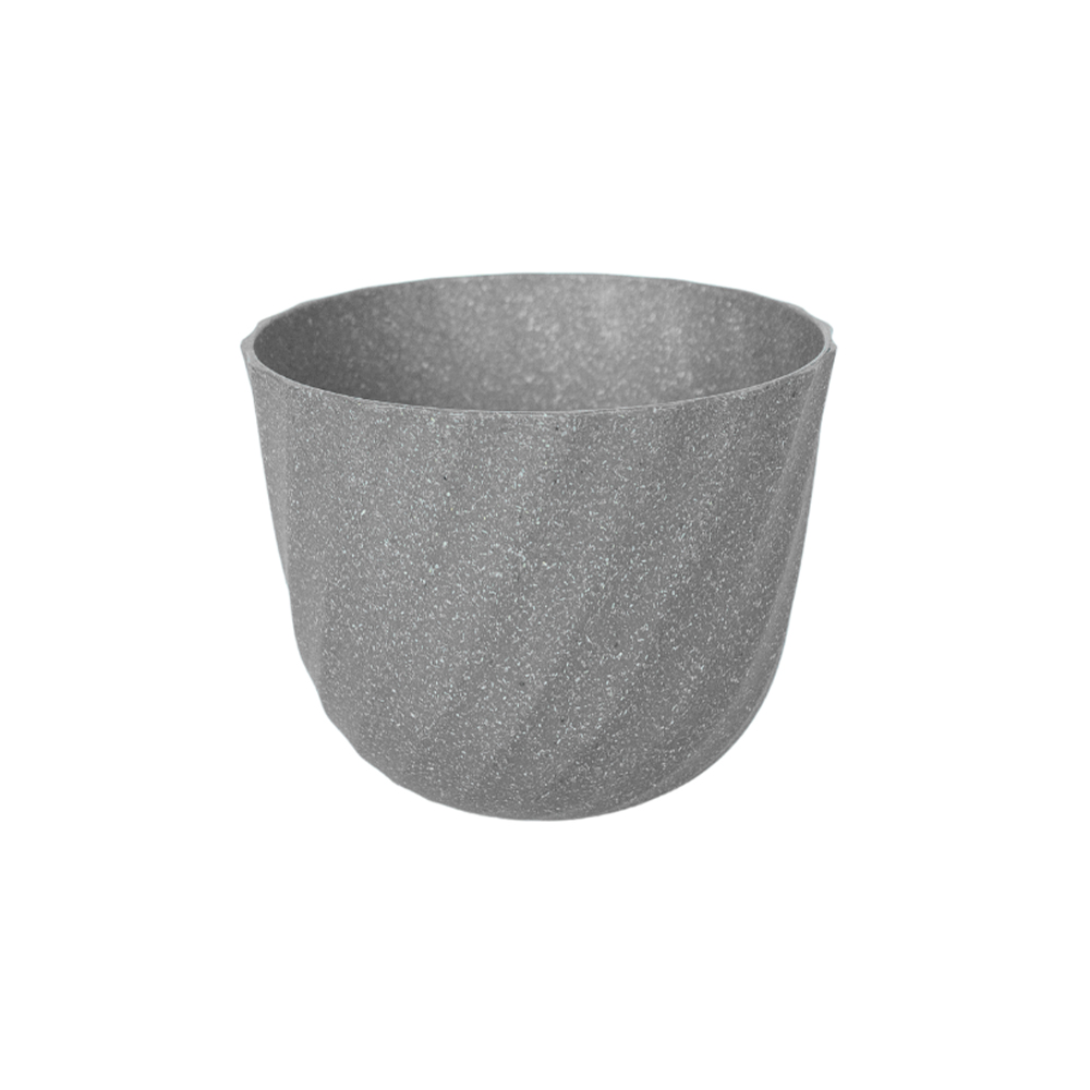 Vaso Evo Tronco Cinza Petra