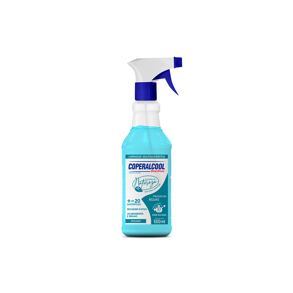 Limpador Coperalcool Bacfree Oceano 500 ml