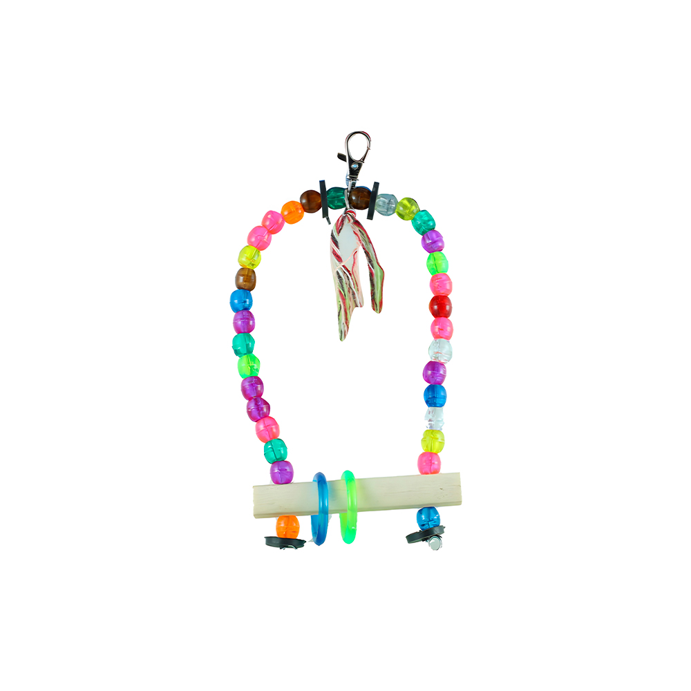 Brinquedo Animalissimo Balanço com Miçangas para Pássaro M