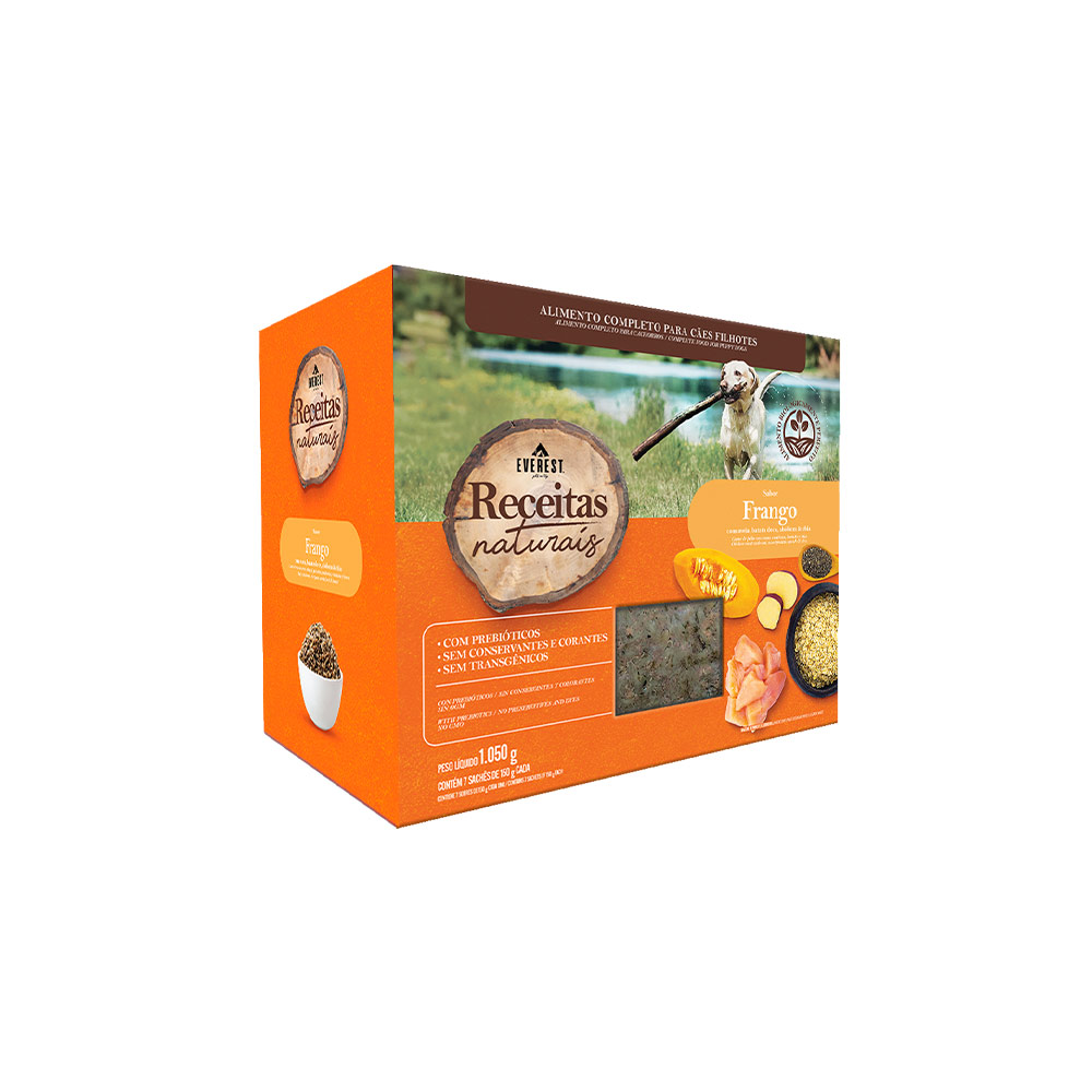 Alimento Natural Everest Completo Sabor Frango para Cães Filhotes