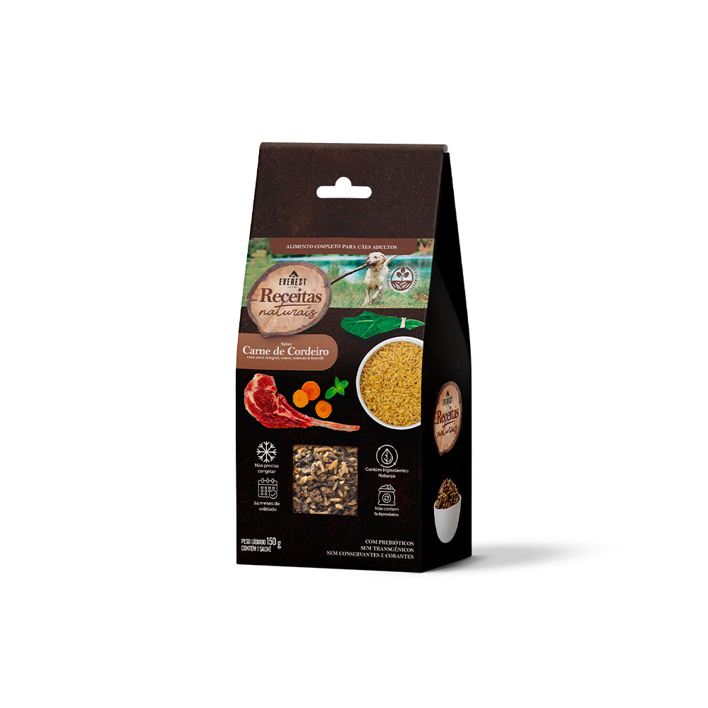 Alimento Natural Everest Completo Sabor Cordeiro para Cães Adultos
