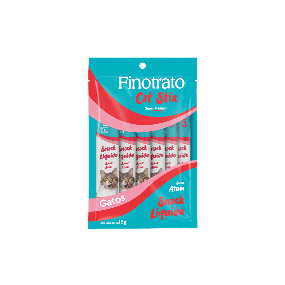 Petisco Cremoso Finotrato Cat Stix Atum para Gatos 15 g
