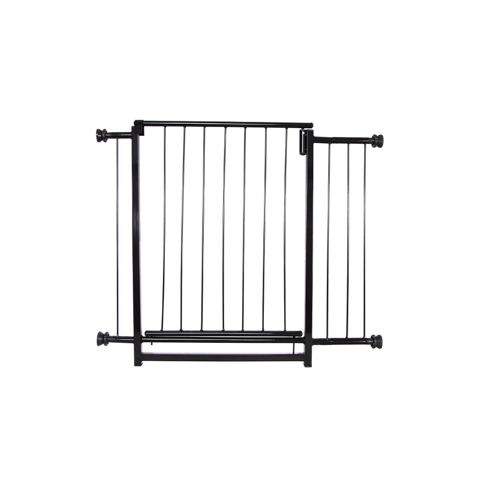Portão Qually Metal Sossega Vira Lata Preto com Extensor de 10 cm para Cães