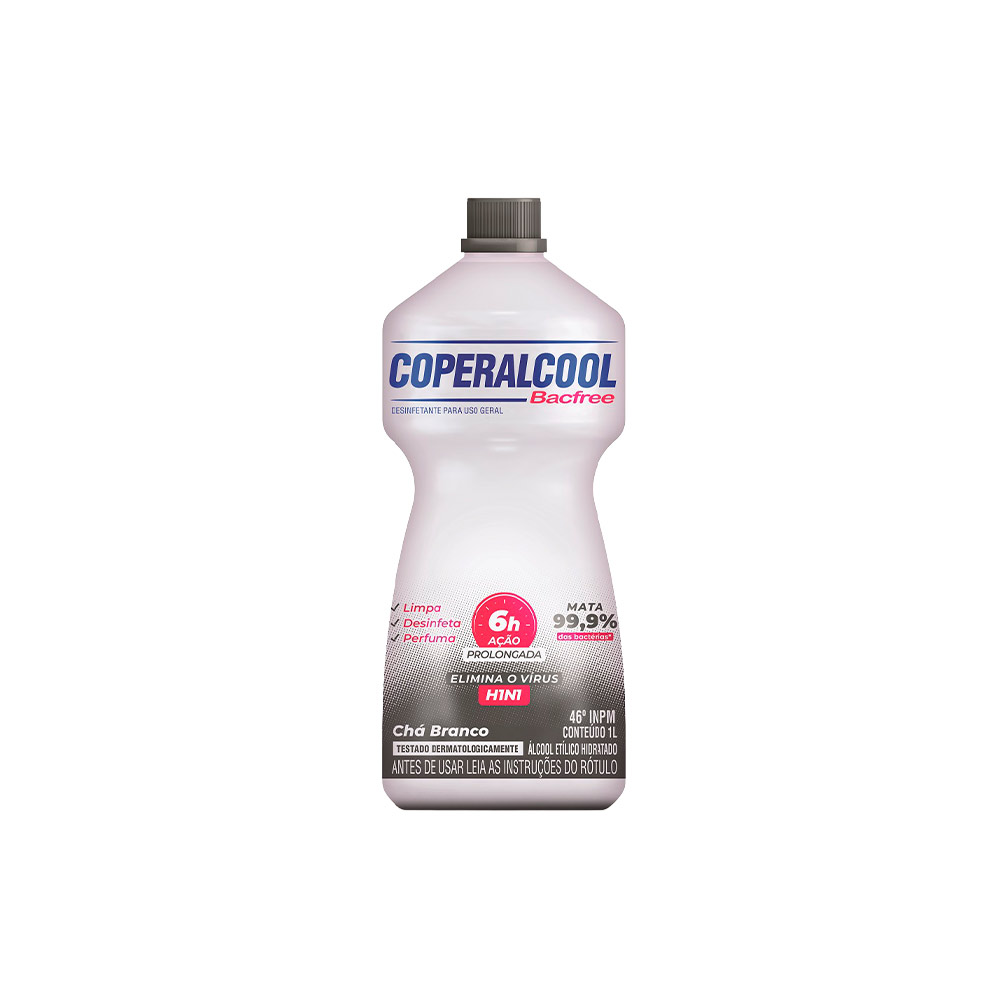 Álcool Coperalcool Bacfree Chá Branco 1L