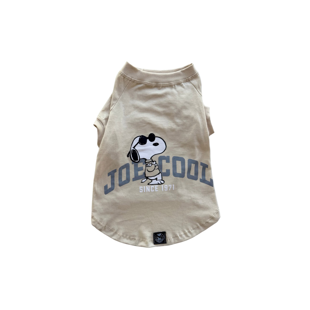 Camiseta Snoopy Joe Cool Bege para Cães