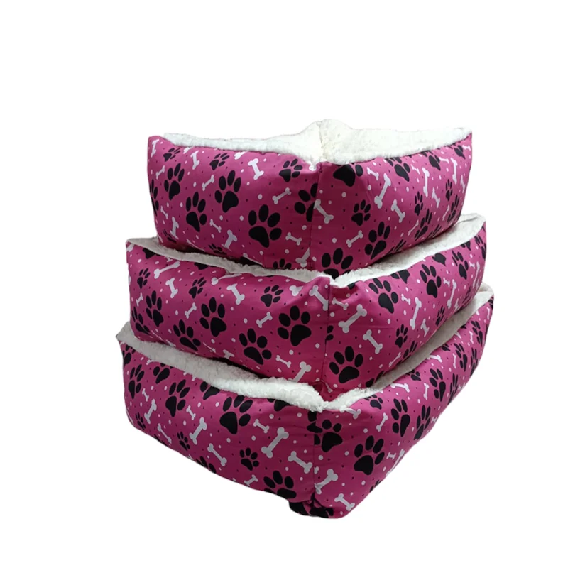 Cama para Cães e Gatos CamaPet Ossinho Ovelha Pink Tamanho M