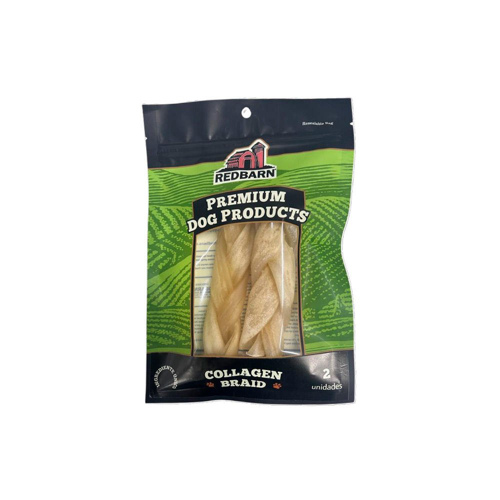 Osso Redbarn Collagen Braid para Cães 2 Unidades