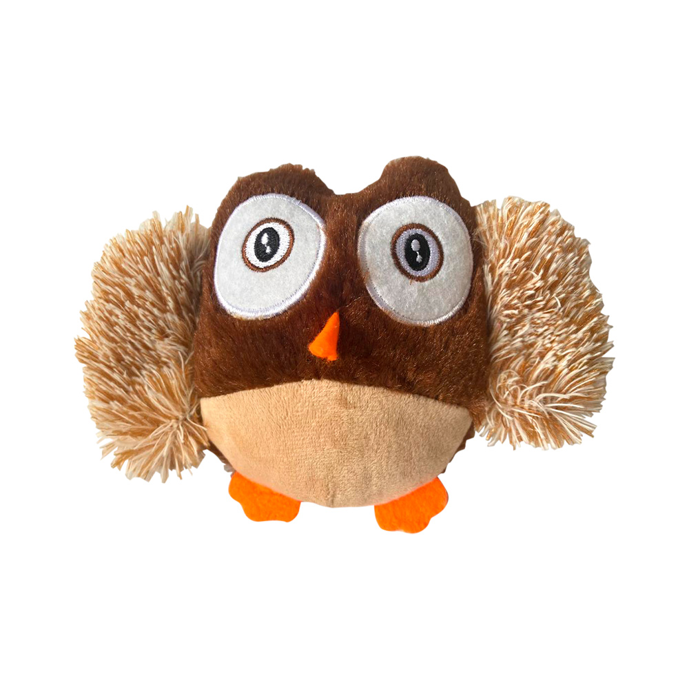 Brinquedo Pelucia Napi Pet Coruja Marrom