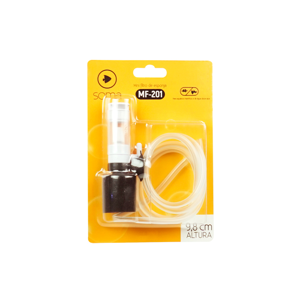 Filtro Interno Soma Mini Esponja MF-201 para Aquários