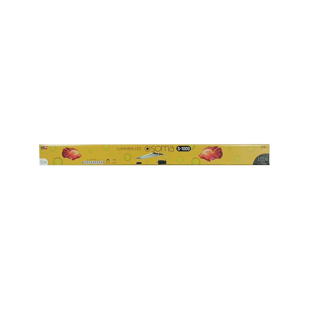 Luminária LED Soma S- 1000 32W WRGB Bivolt para Aquário