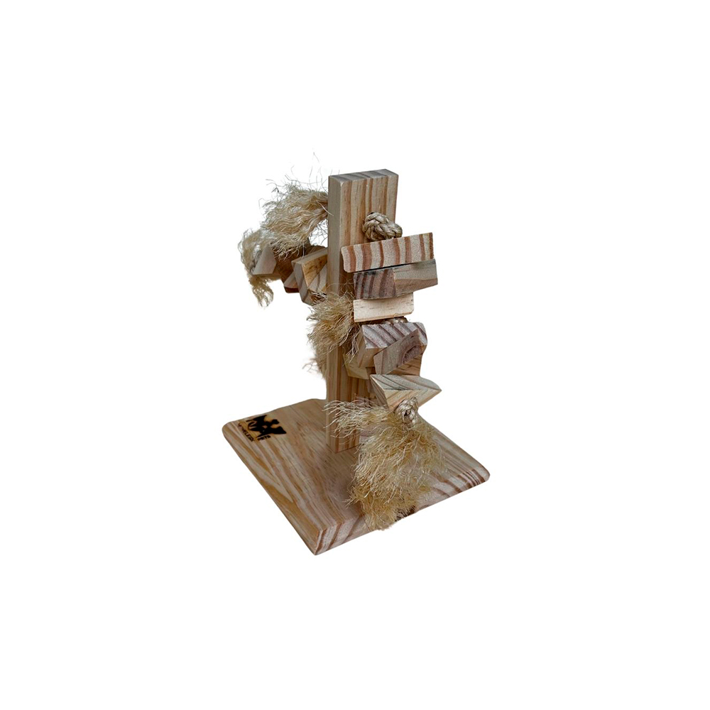 Brinquedo Moveleiro Pets Torre de Madeira para Roedores