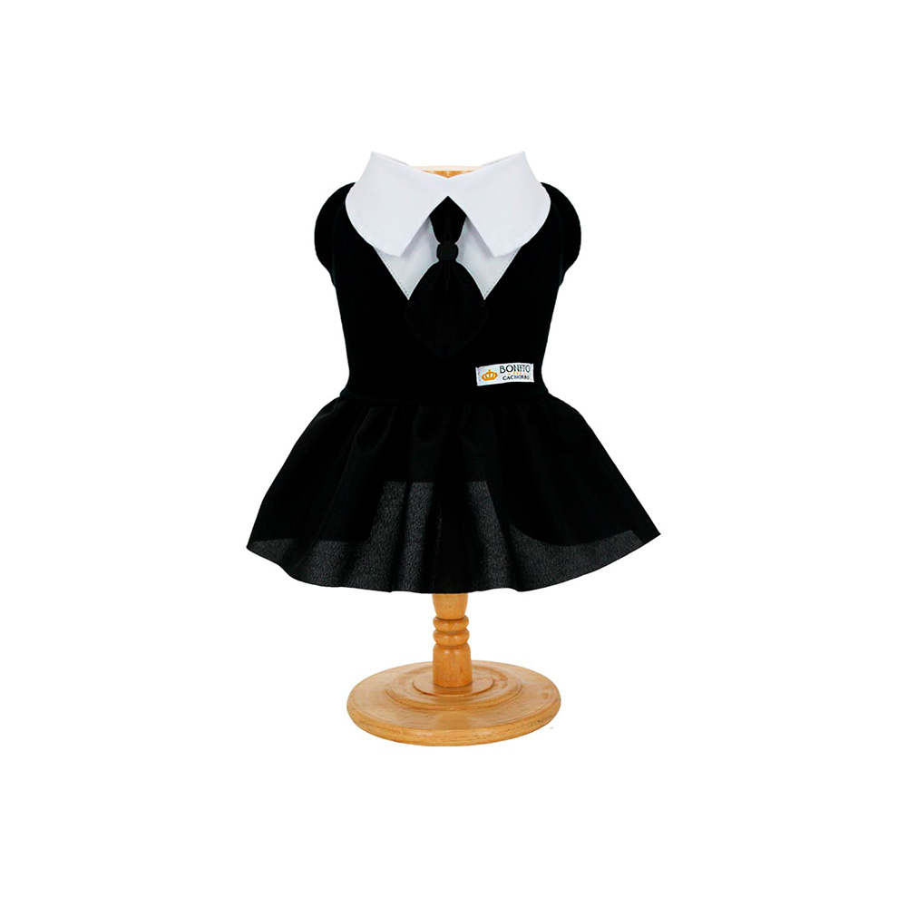 Vestido Bonito pra Cachorro Bruxinha Preto para Cães