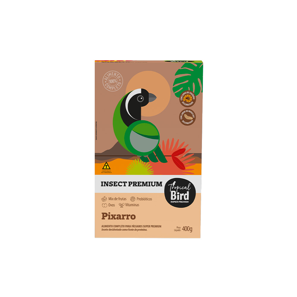 Alimento Tropical Bird Insect Premium Pixarro 400g
