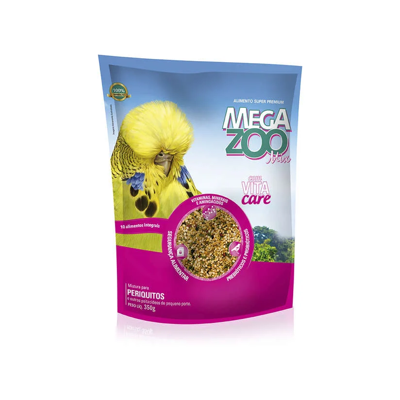 Alimento para Periquitos Mix Megazoo 350g