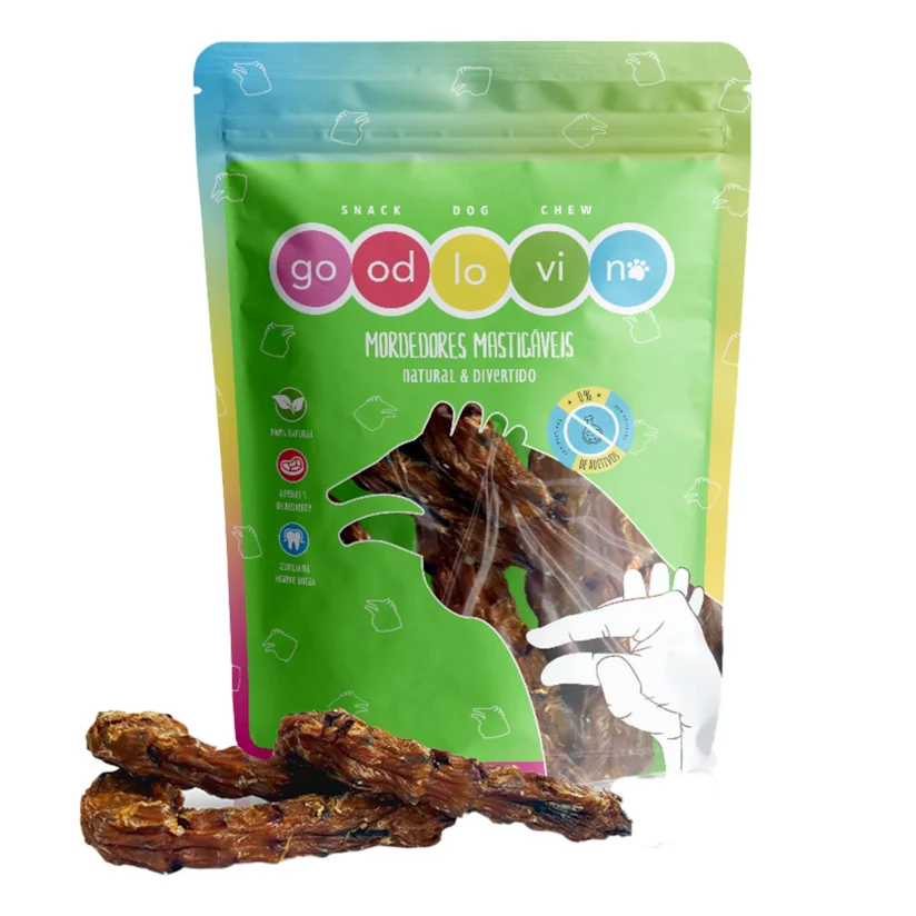 Petisco Para Cães Pescoço De Pato Good Lovin Com 4 Unidades