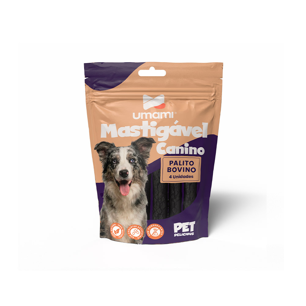 Osso Umami Palito Bovino para Cães com 4 Unidades
