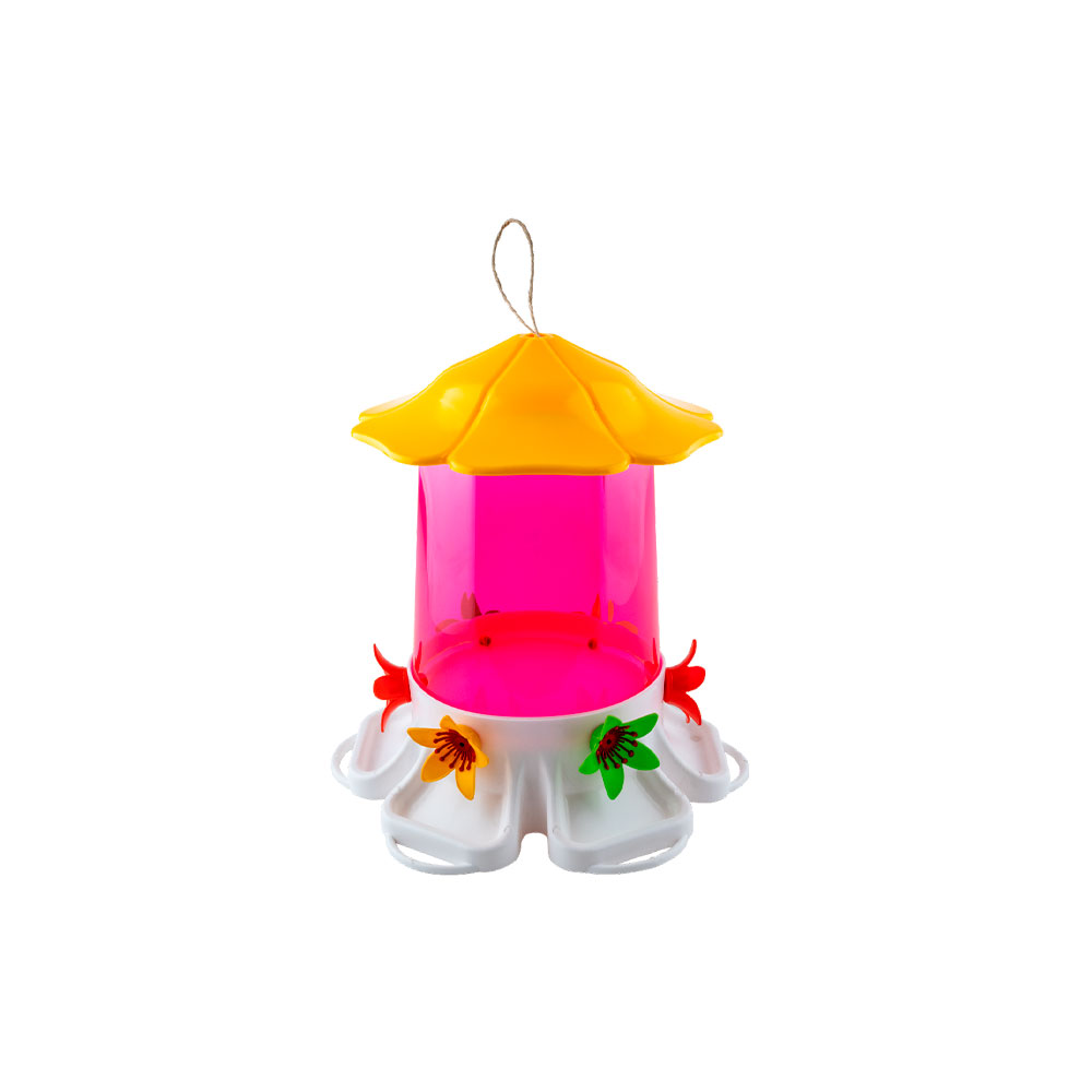 Bebedouro para Beija-Flor InjetFour Fonte Limpa Rosa 1,4L