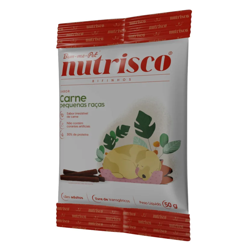 Bifinho Cães Nutrisco Carne Raças Pequenas 50g