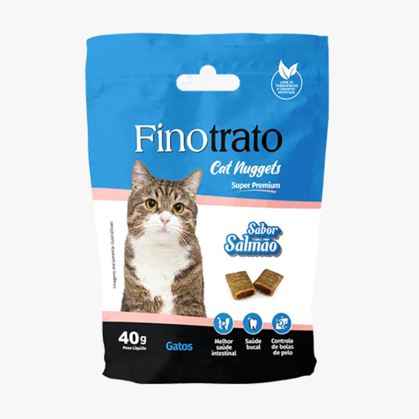 Petisco Finotrato Cat Nuggests Salmão 40g