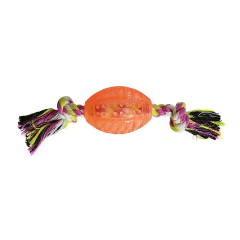 Brinquedo Cães The Pets Mordedor Oval Com Corda
